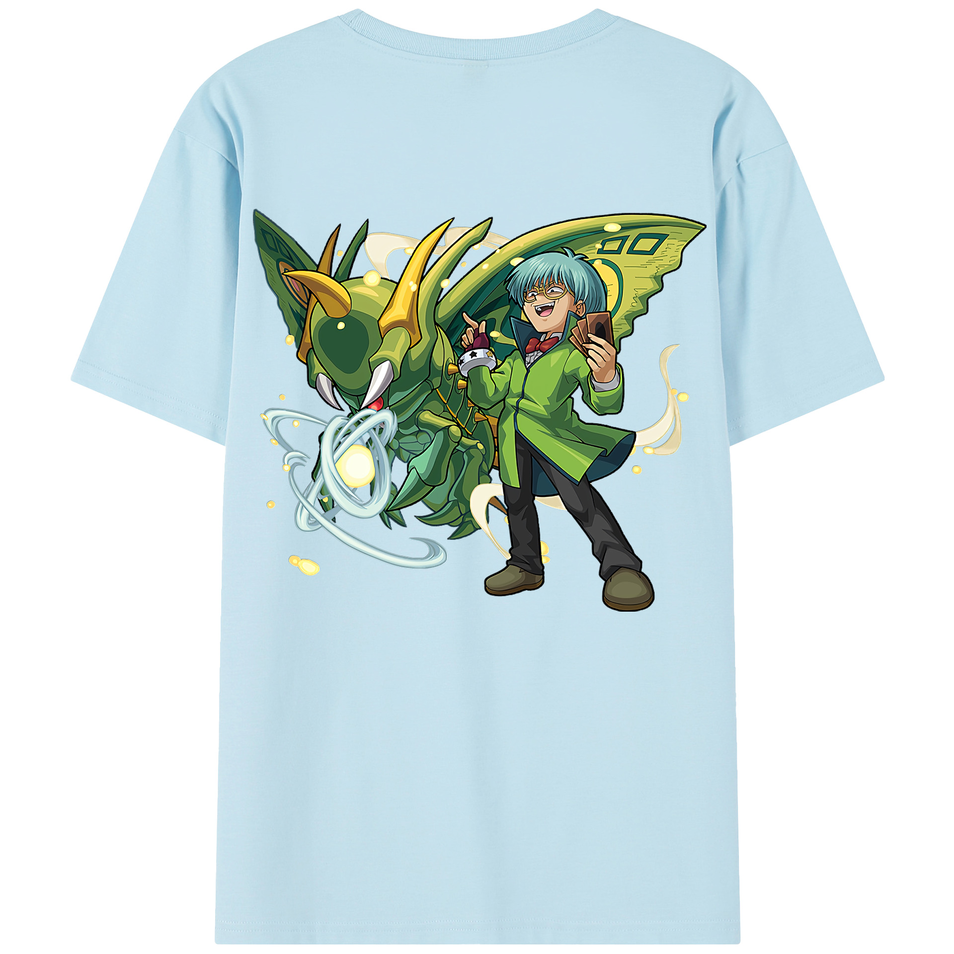 （画像用） 遊☆戯☆王 Yu-Gi-Oh! 綿100％半袖Tシャツ（背面プリント）